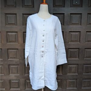 Chico's White Linen Top